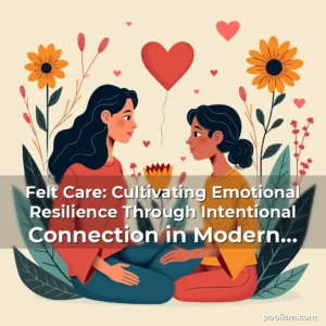 Read more about the article Felt Care: Cultivating Emotional Resilience Through Intentional Connection in Modern Communities