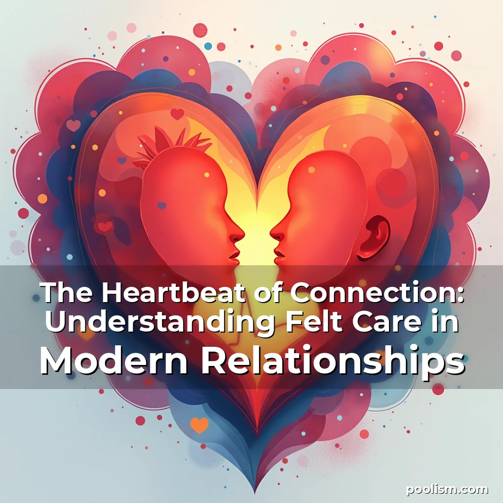 Read more about the article The Heartbeat of Connection: Understanding Felt Care in Modern Relationships